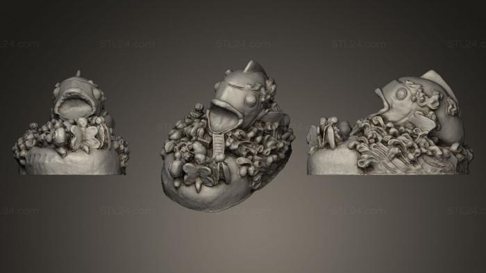 Animal figurines (Fishy Knick Knack, STKJ_0279) 3D models for cnc